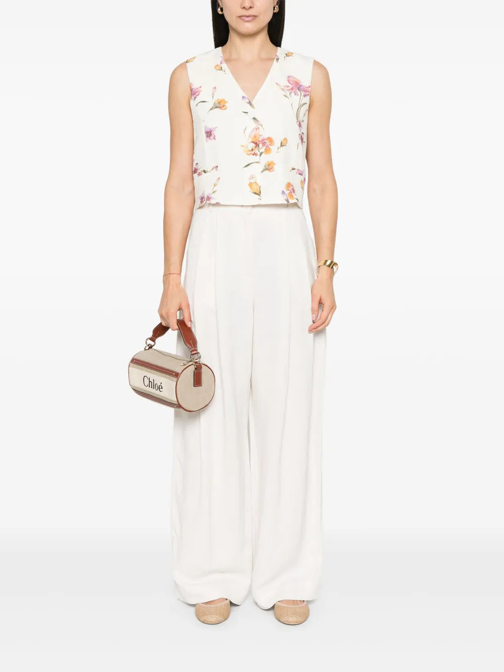 Floral-Print Waistcoat
