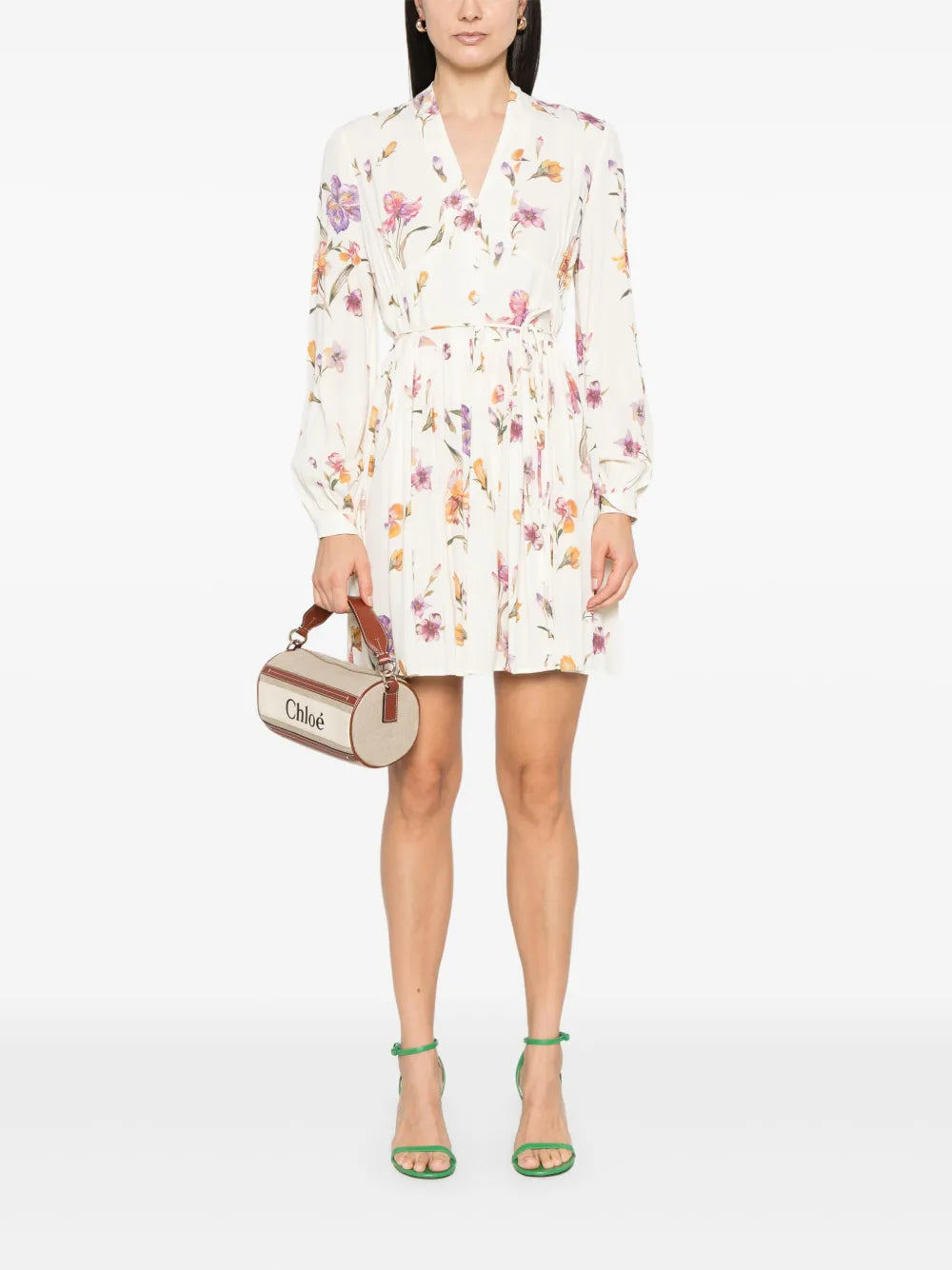 Floral-Print Mini Dress