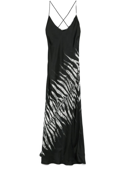 Tigress-Print Maxi Dress
