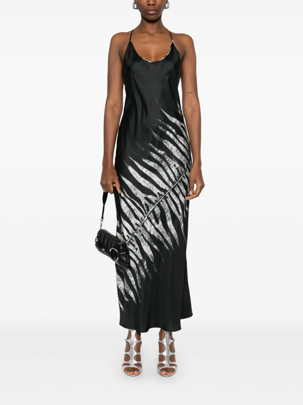 Tigress-Print Maxi Dress