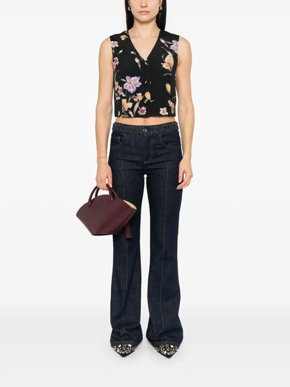 Floral-Print Waistcoat