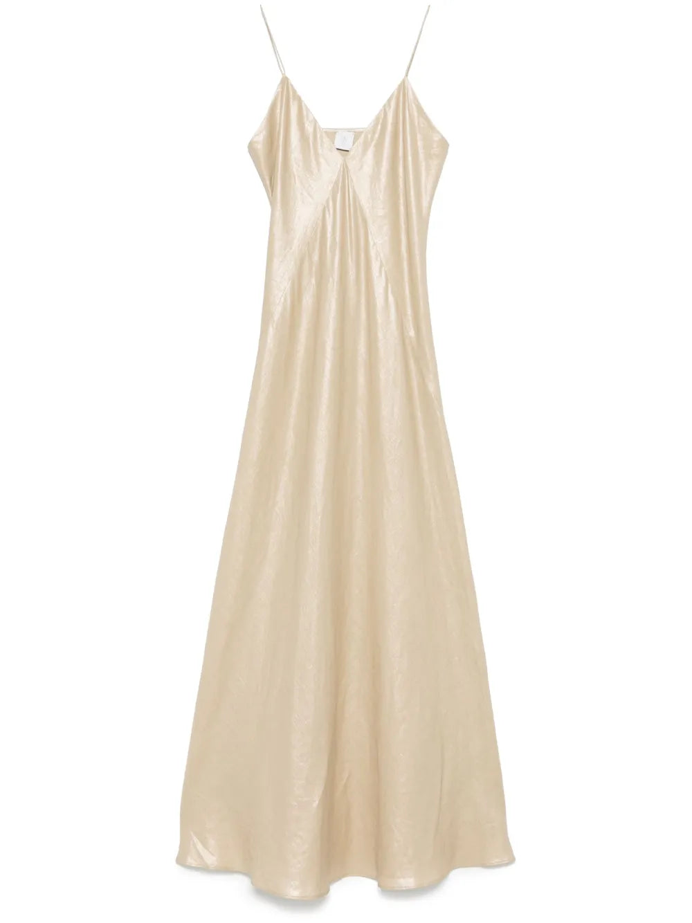 Slub-Texture Midi Dress