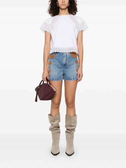 Lace-Trim T-Shirt