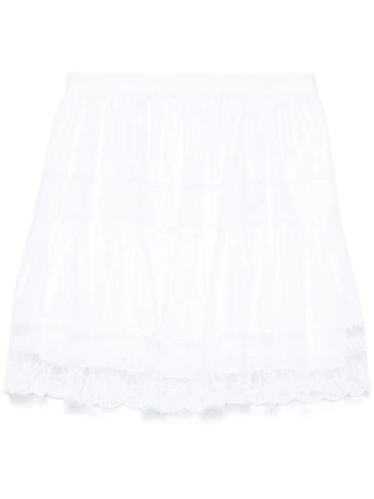 Lace-Detailed Mini Skirt