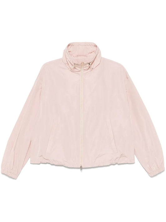 Drawstring-Collar Jacket