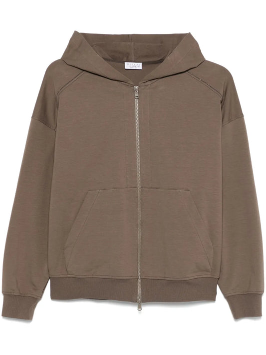 Monili-Detail Hoodie