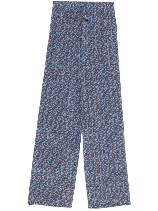 Floral-Print Trousers