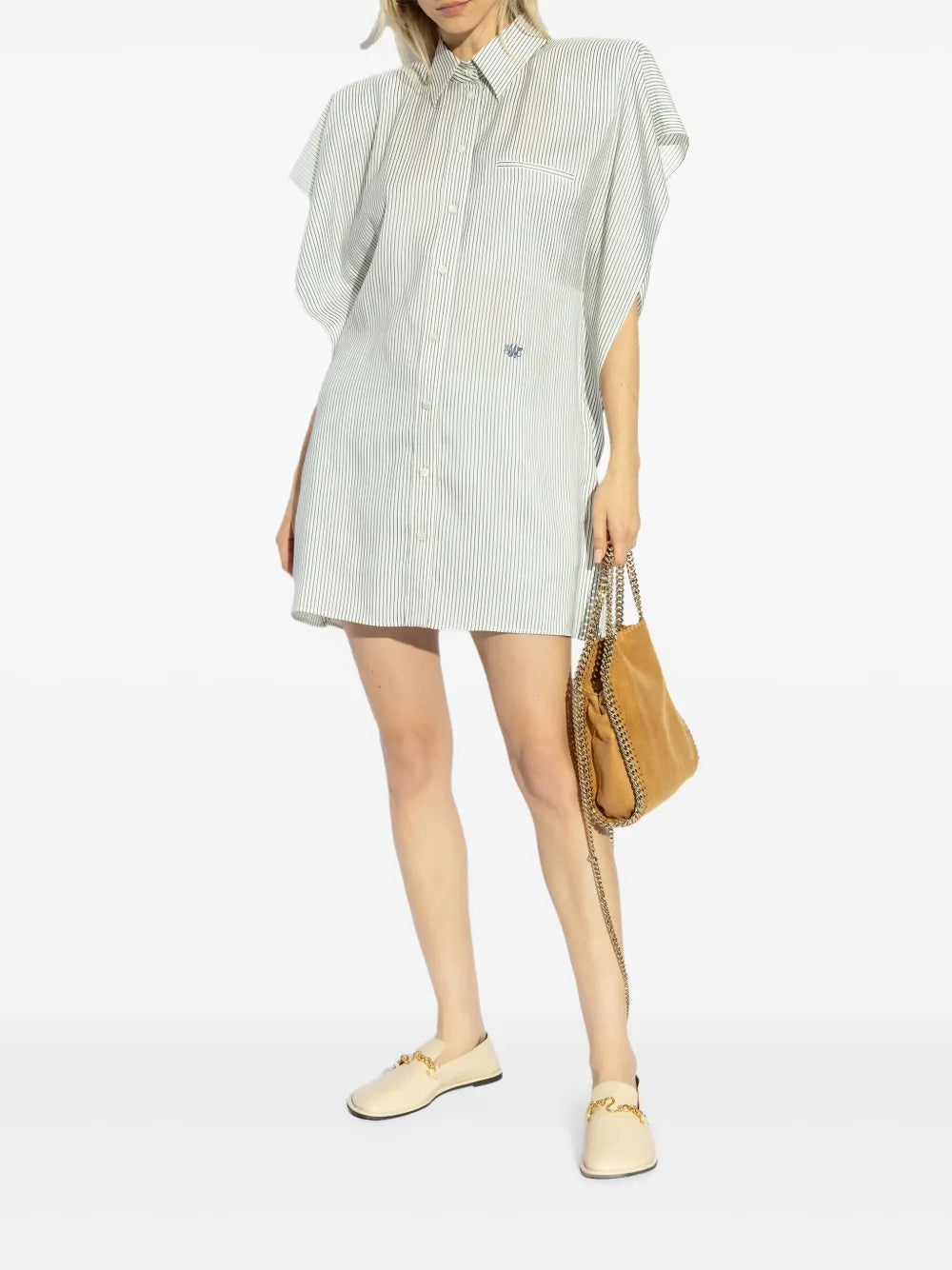 Silk Shirt Mini Dress