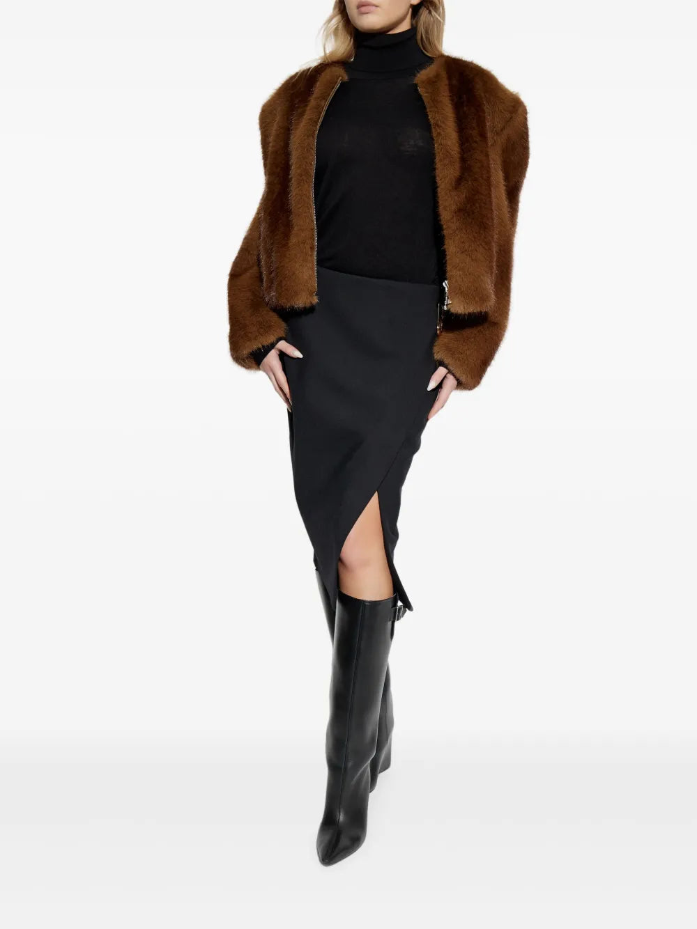 Logo-Plaque Skirt