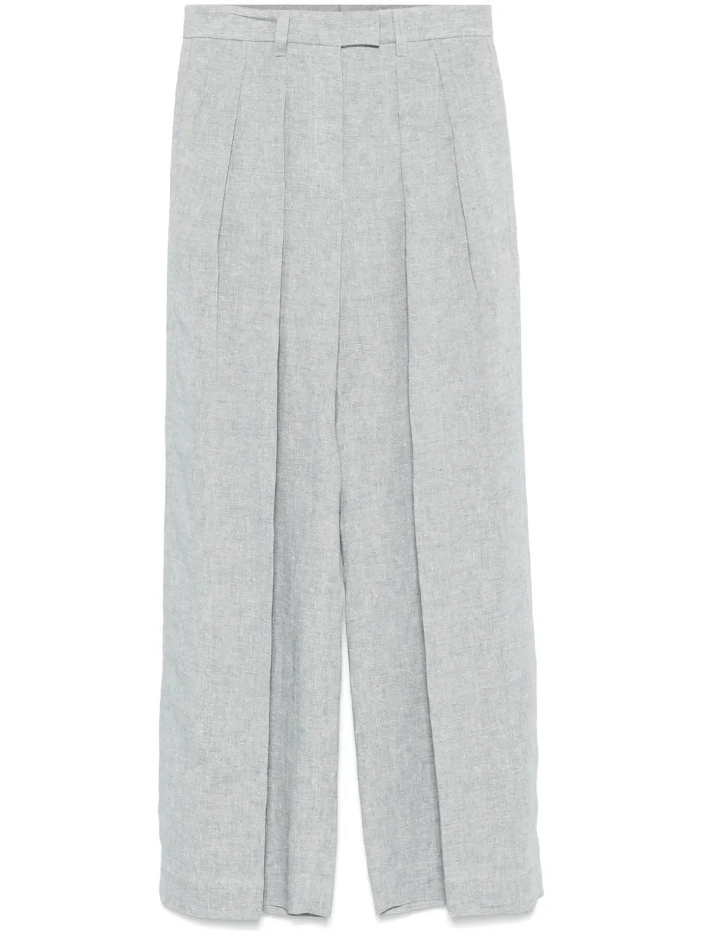 Metallic-Threading Trousers