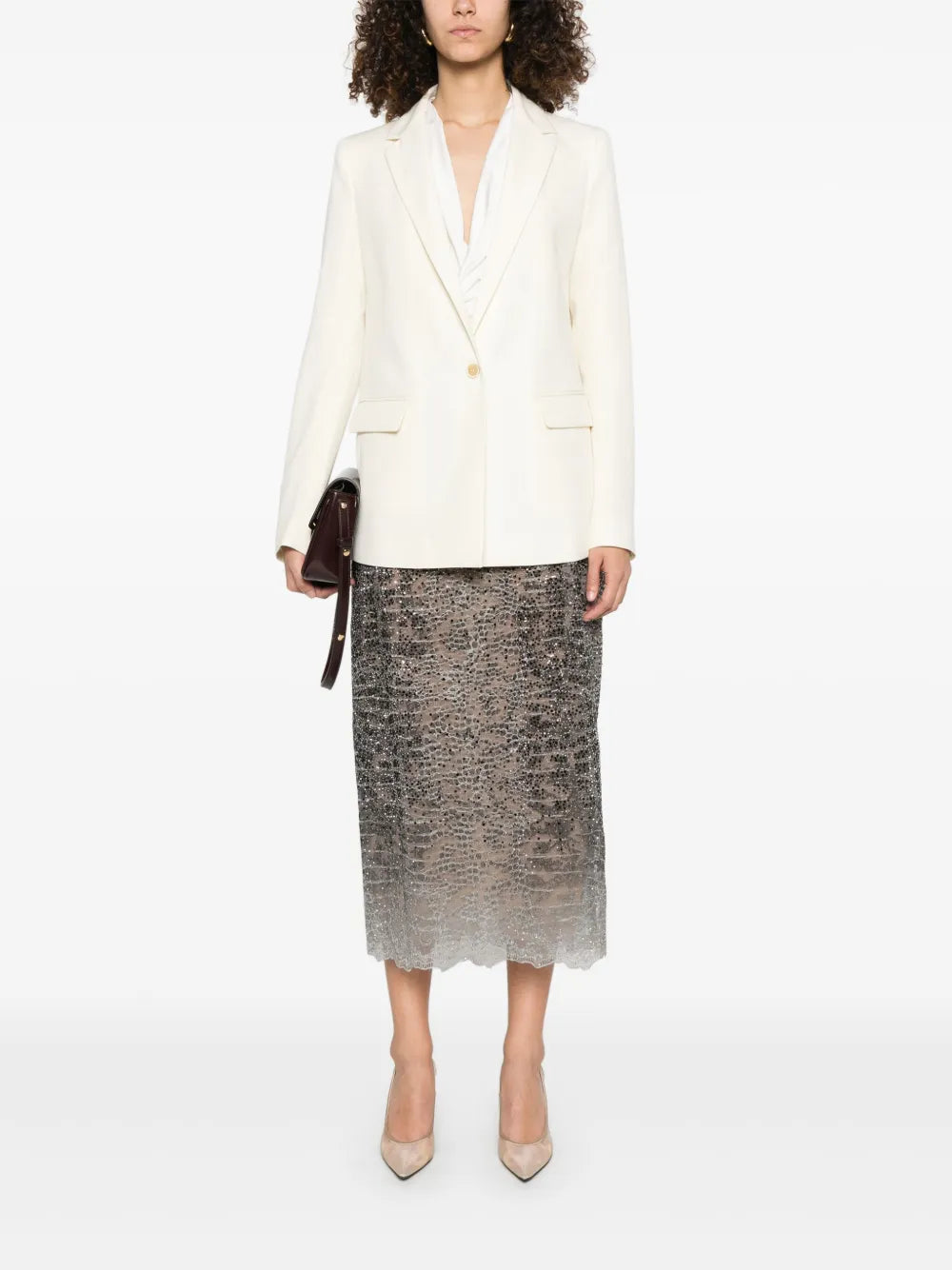 Slub-Texture Blazer