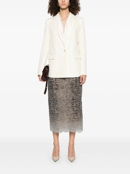 Slub-Texture Blazer