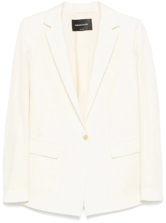 Slub-Texture Blazer