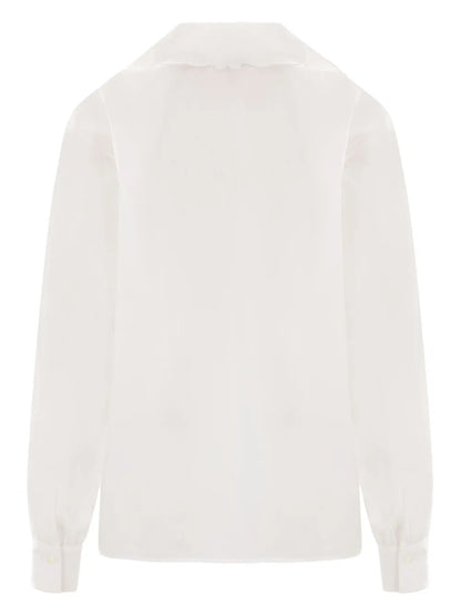 Embroidered Lavallière Shirt