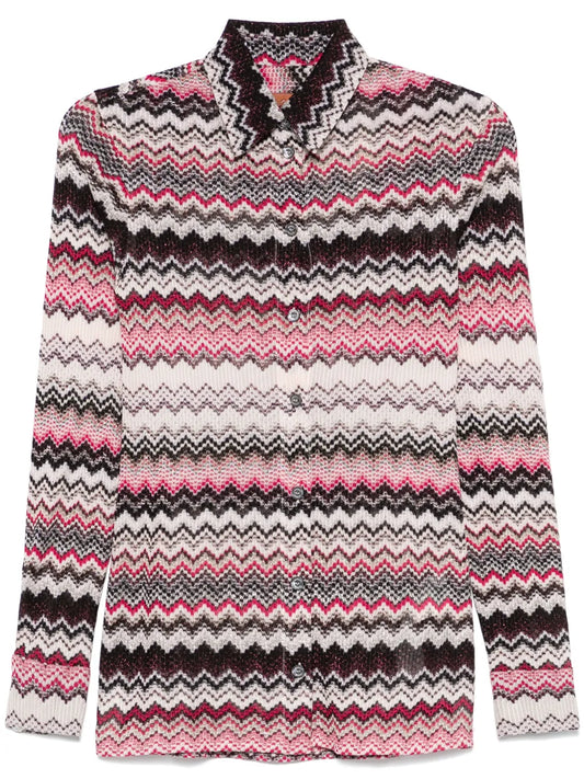 Zigzag-Pattern Shirt