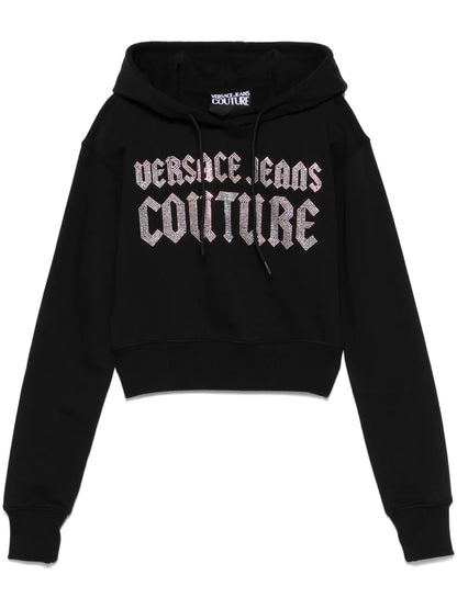 Rhinestone-Logo Hoodie