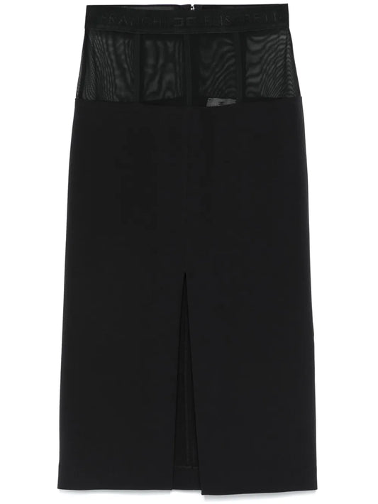 Crepe Midi Skirt