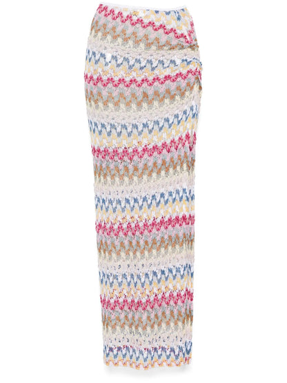 Lamé Maxi Skirt