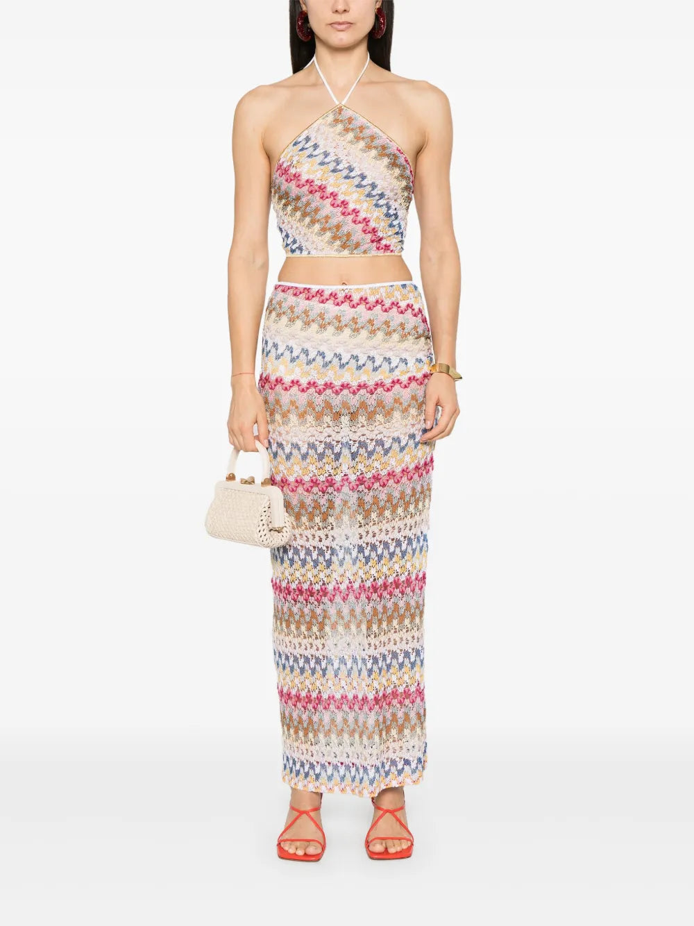 Lamé Maxi Skirt