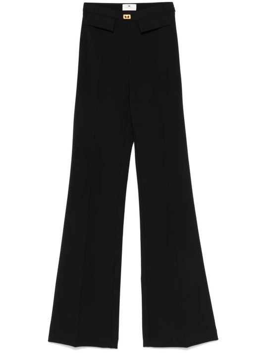 Logo-Plaque Crepe Trousers