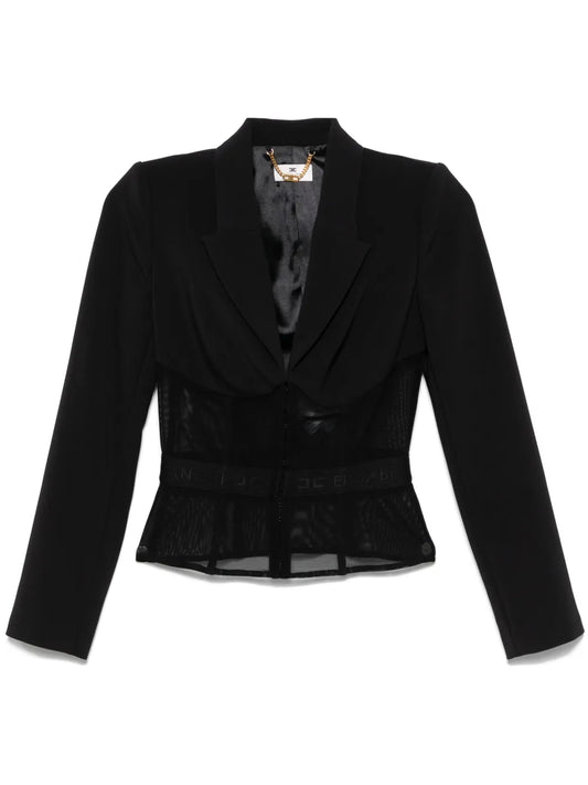 Panelled Tulle Blazer