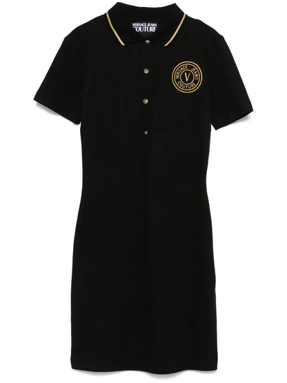 Logo-Embroidered Mini Dress