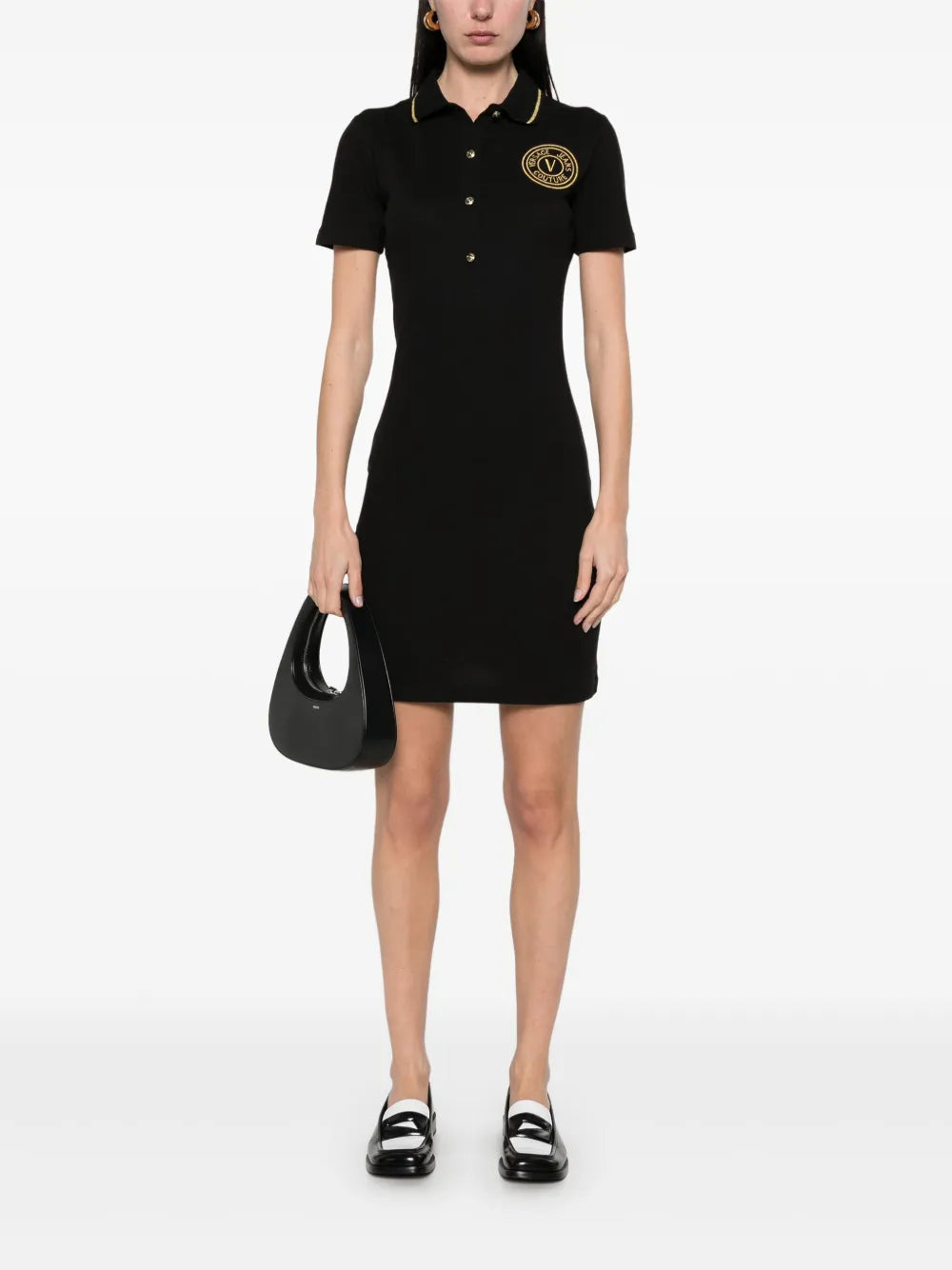 Logo-Embroidered Mini Dress