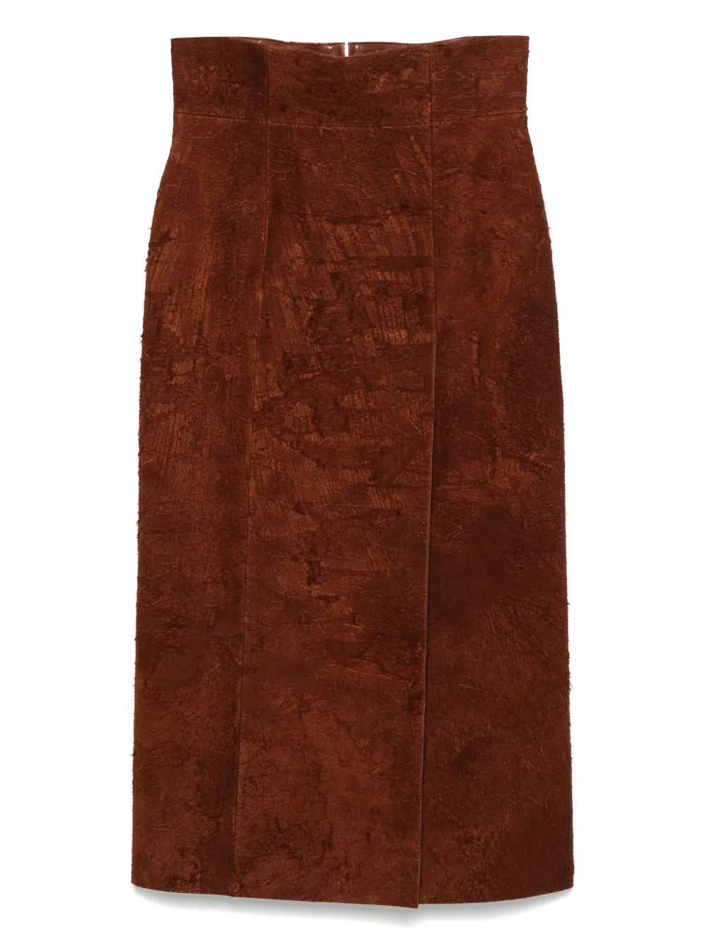 Suede Midi Skirt
