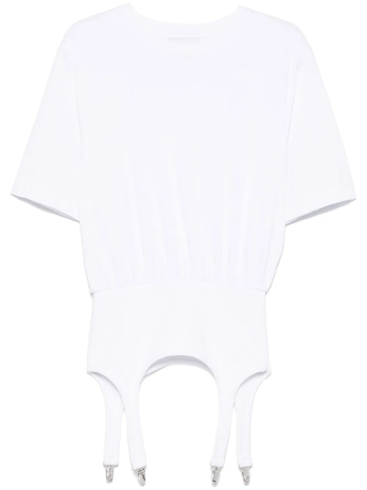 Suspenders-Detailed T-Shirt