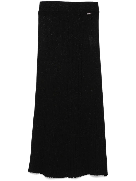 Ribbed Midi Skirt