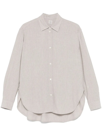 Mélange-Effect Shirt