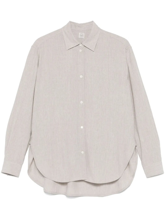 Mélange-Effect Shirt