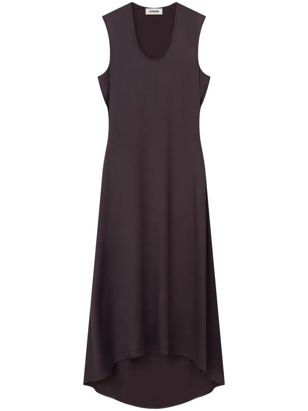 Gathered Scoop-Neck Dress