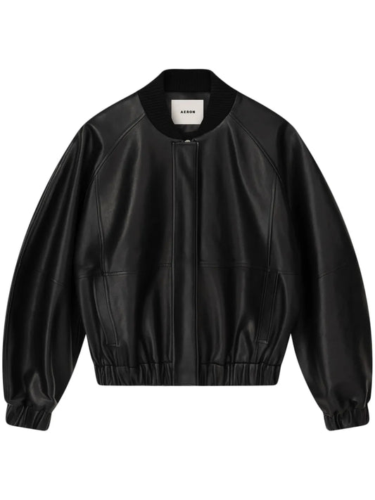 Leather Bomber Jacket