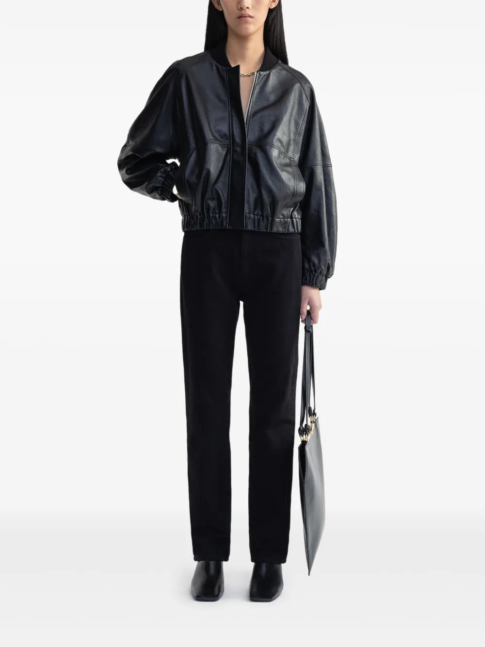 Leather Bomber Jacket