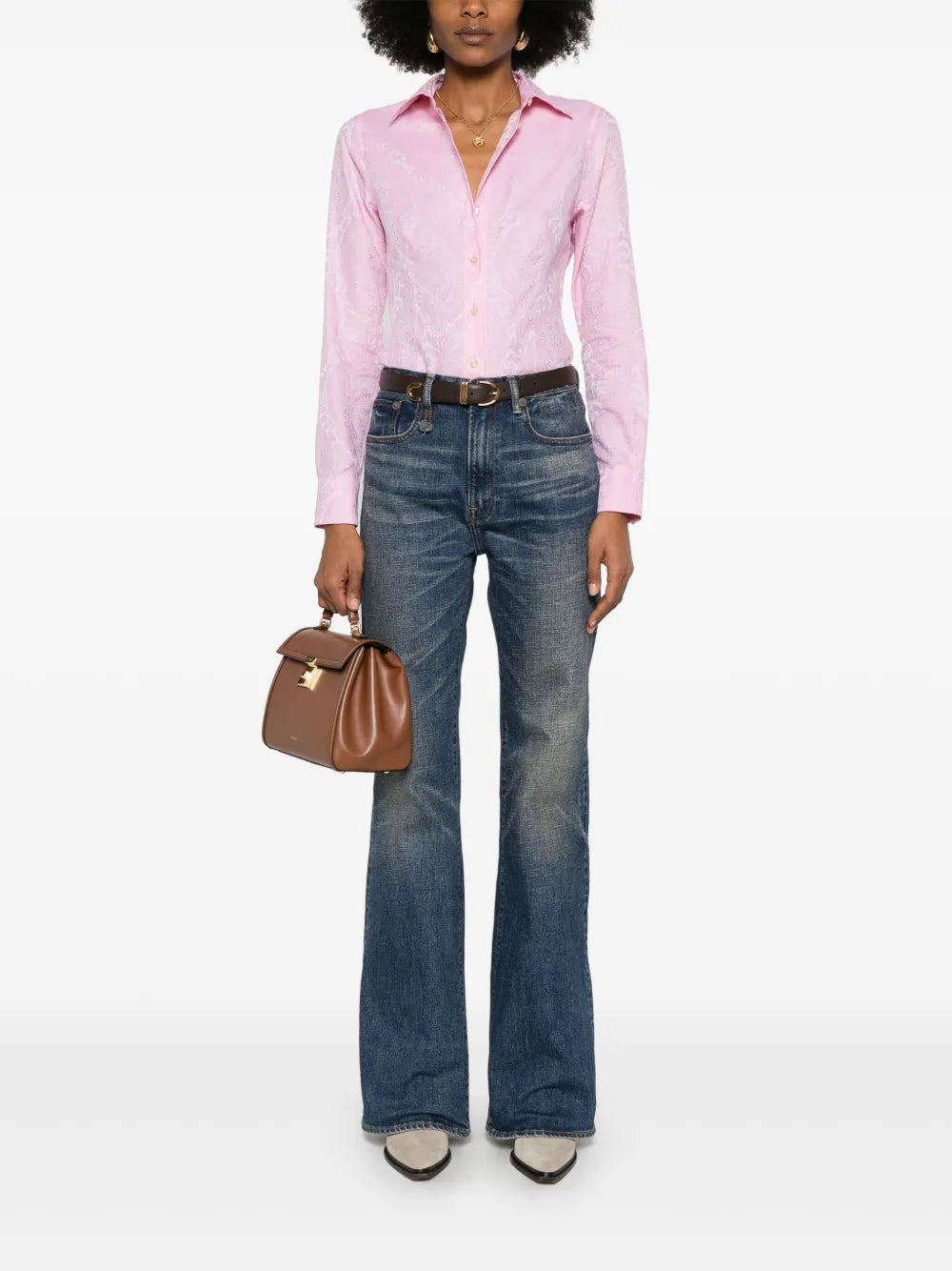 Paisley-Jacquard Shirt