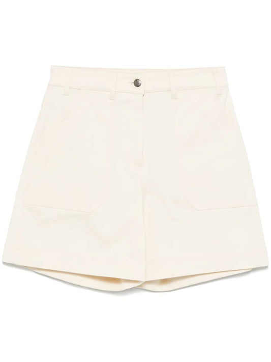 Gabardine-Weave Shorts