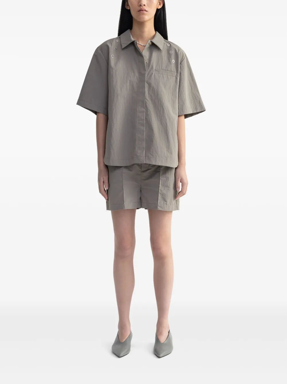 Eyelet-Detail Shirt