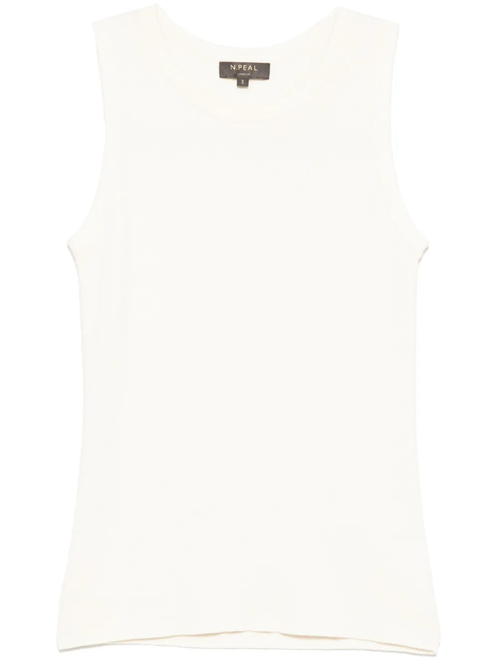 Ribbed-Trim Tank Top