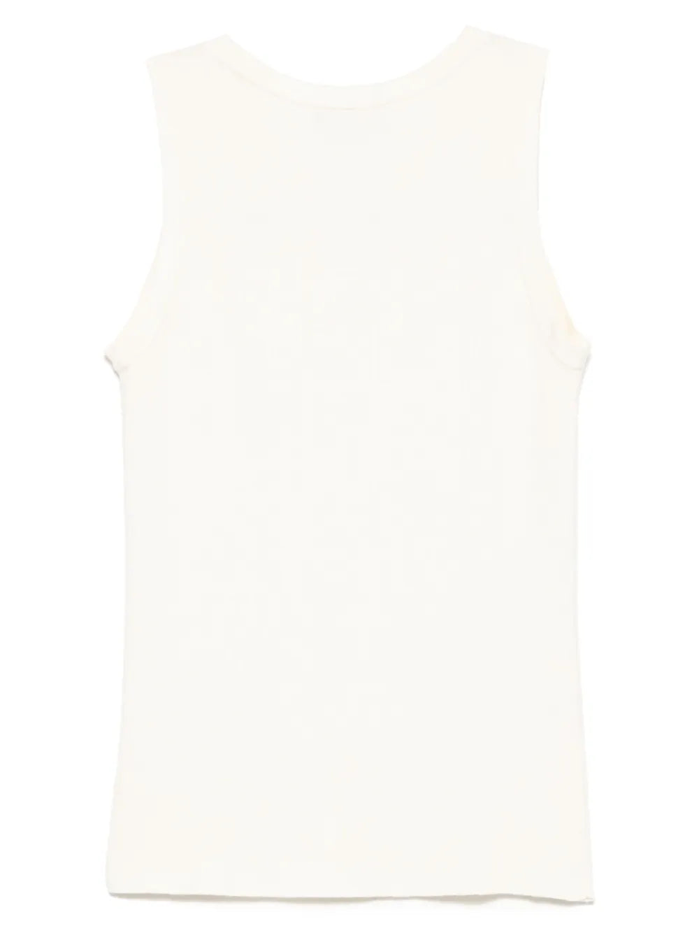 Ribbed-Trim Tank Top