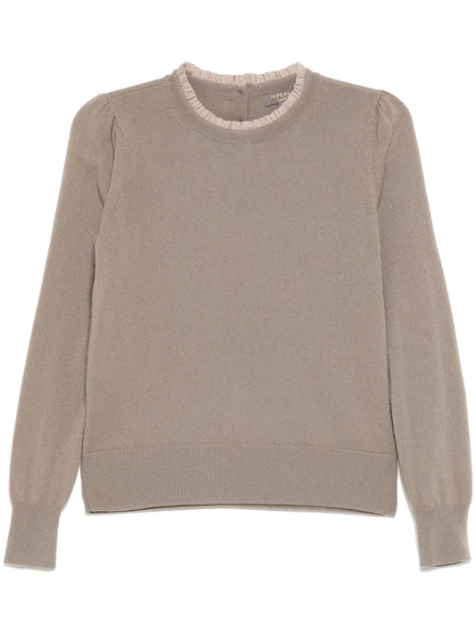 Woven Ruffle Sweater