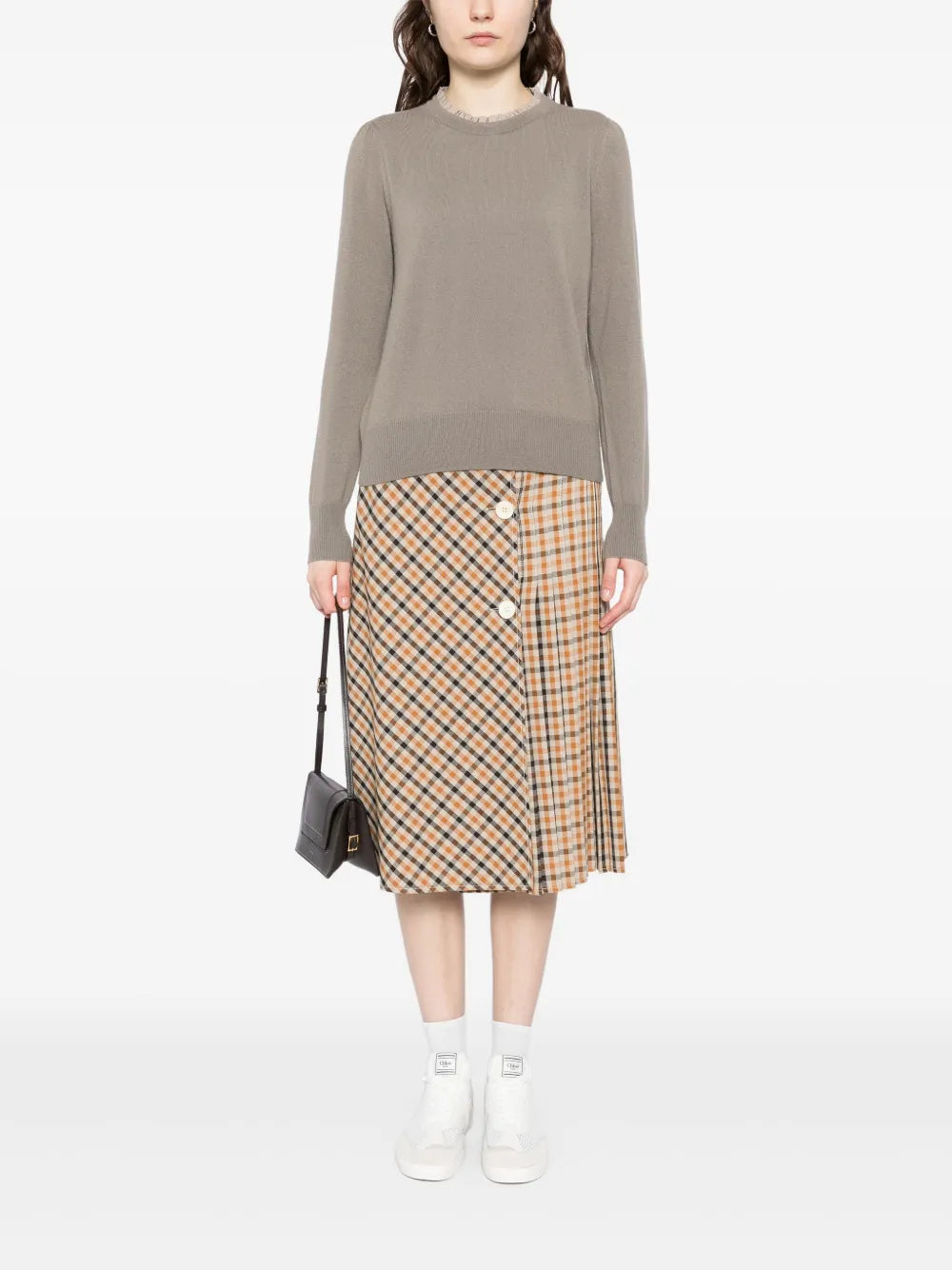 Woven Ruffle Sweater