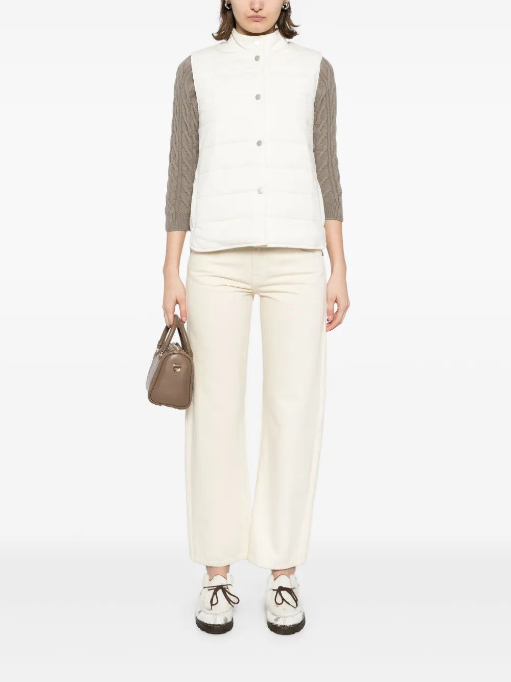 Button Through Quilted Gilet