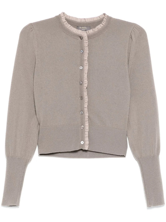 Ruffle Trim Cardigan