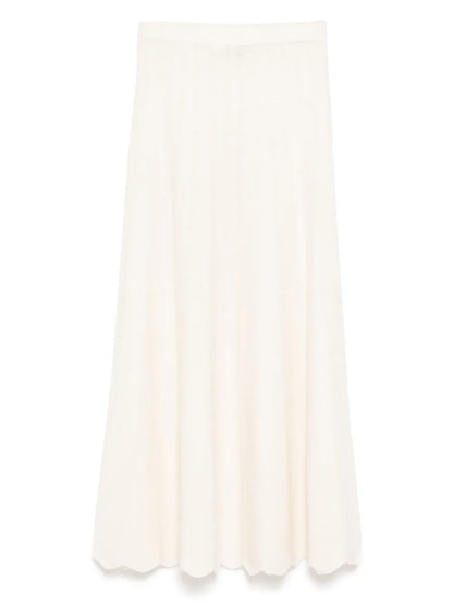 Chevron Stitch Maxi Skirt
