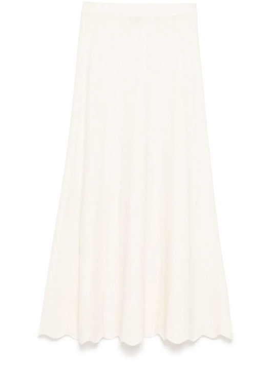 Chevron Stitch Maxi Skirt