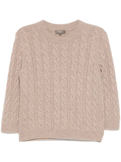 Emilia Cable Round Neck Sweatshirt
