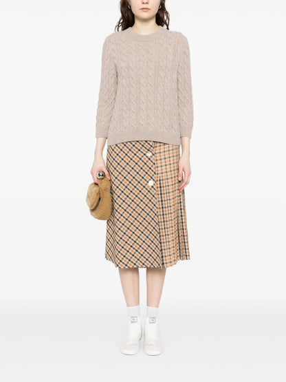 Emilia Cable Round Neck Sweatshirt