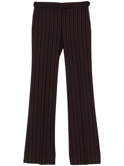 Pinstriped Low-Sise Trousers