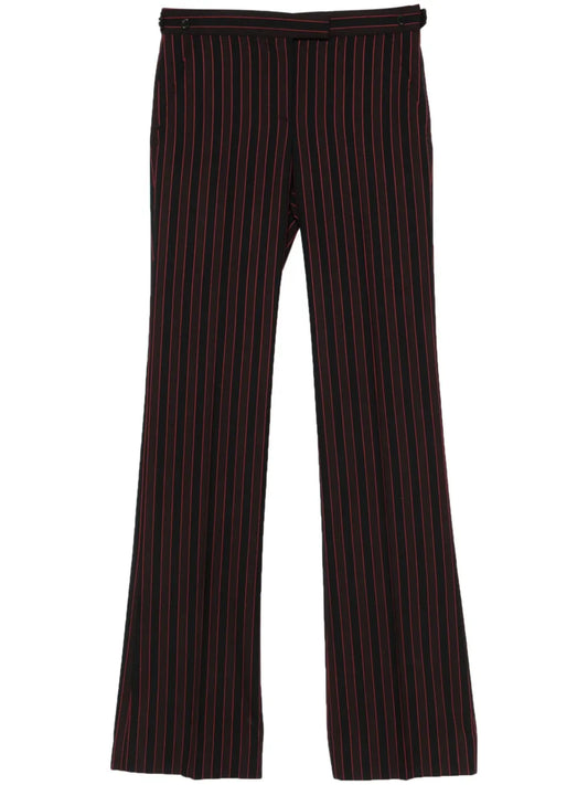 Pinstriped Low-Sise Trousers